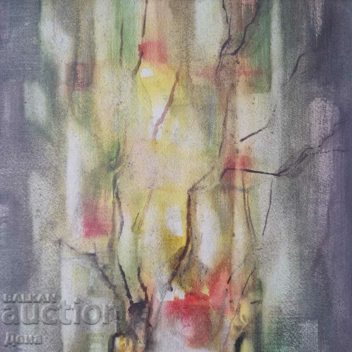 Grigoris Pimpas watercolor 1986 with price 162.00 BGN | € 82.83 Grigoris Pimpas watercolor 1986 with price 162.00 BGN | € 82.83