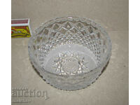 Old crystal bowl 12cm leaded glass, excellent