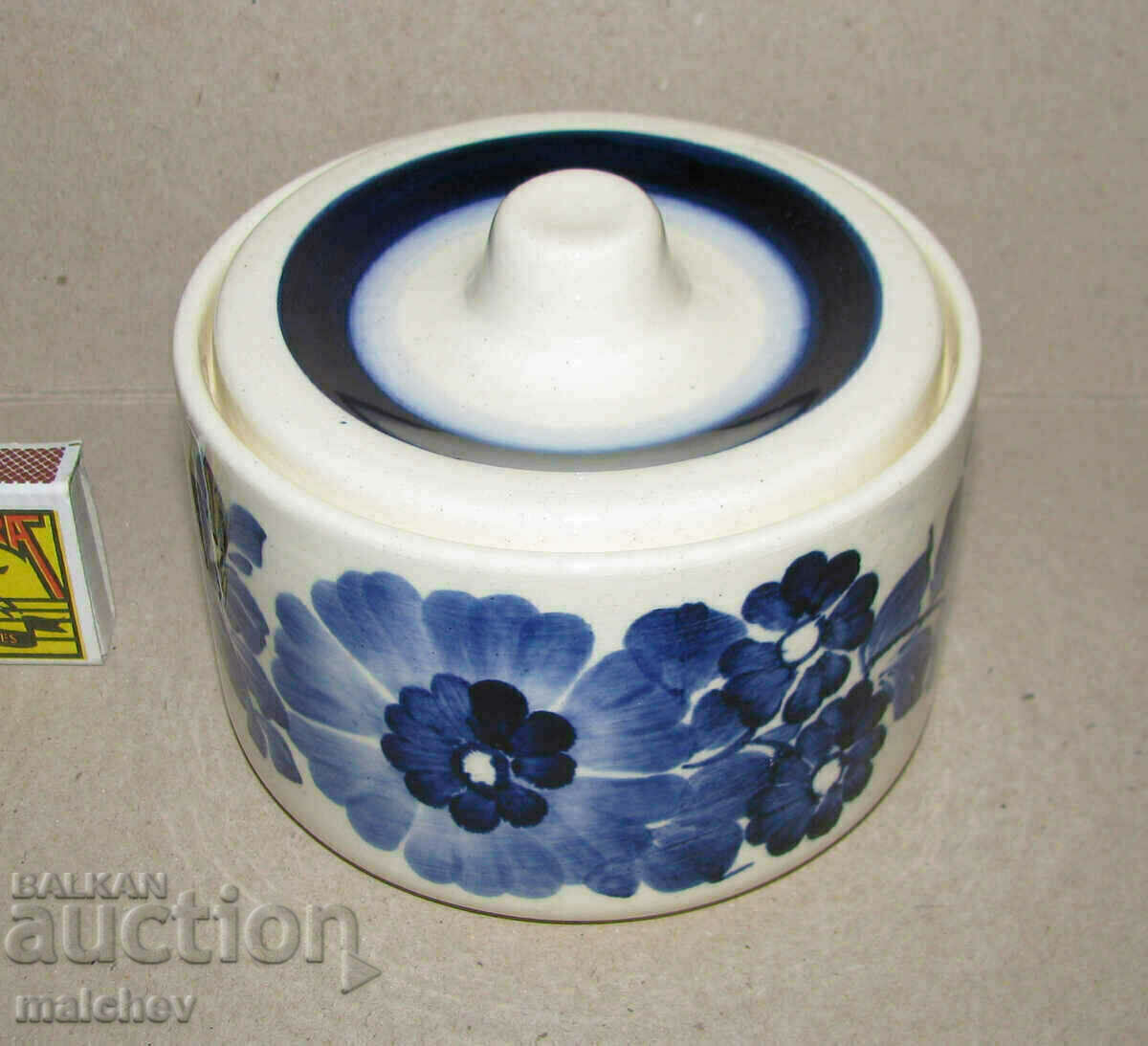 Old Polish Pottery 8cm Jar Hand Painted 3, New