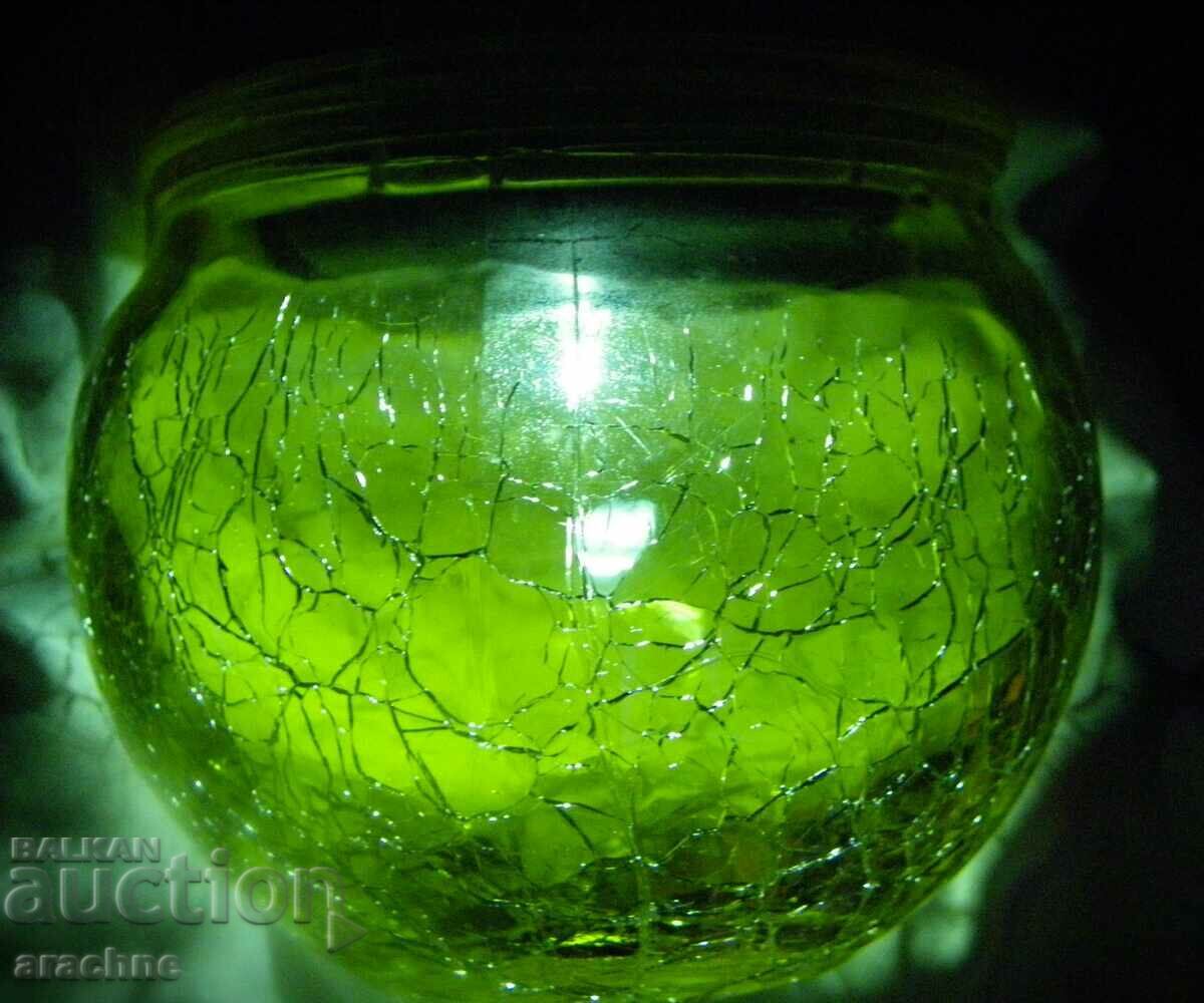 Borcan britanic rar, cu lumină, din sticlă "crăpată", cu senzor - 6 Borcan britanic rar, cu lumină, din sticlă "crăpată", cu senzor - 6