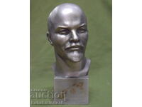 Metal bust of Vladimir Lenin