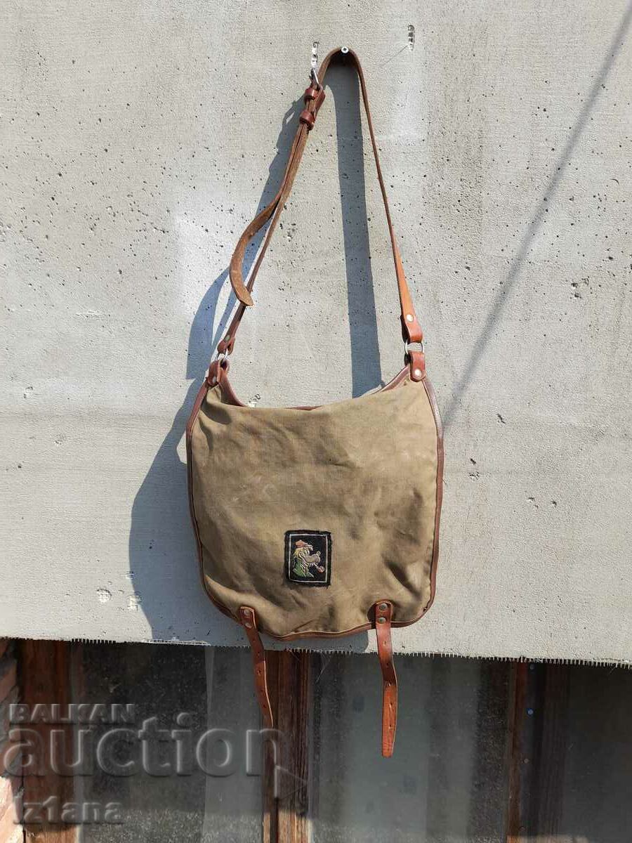 Old canvas bag