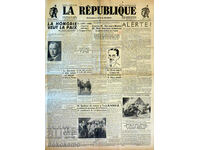 Newspaper: "LA REPUBLIQUE"