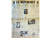 Newspaper: "LA REPUBLIQUE"