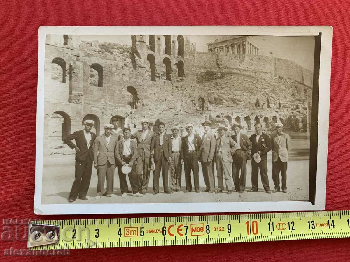 Българи на Акропола 1930 г. стара снимка пътувала - 6 Българи на Акропола 1930 г. стара снимка пътувала - 6