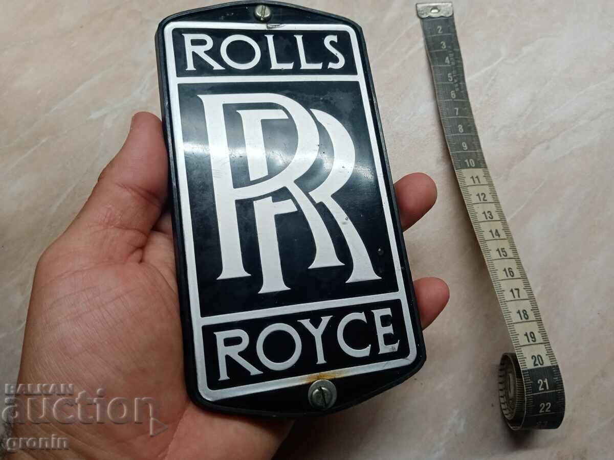 Παράδοση Έμβλημα, Rolls-Royce, Rolls-Royce, vintage πινακίδα, αυτόματο Παράδοση Έμβλημα, Rolls-Royce, Rolls-Royce, vintage πινακίδα, αυτόματο