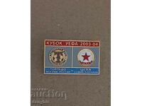 Football badge - CSKA - Torpedo Moscow - UEFA Cup 2003-04