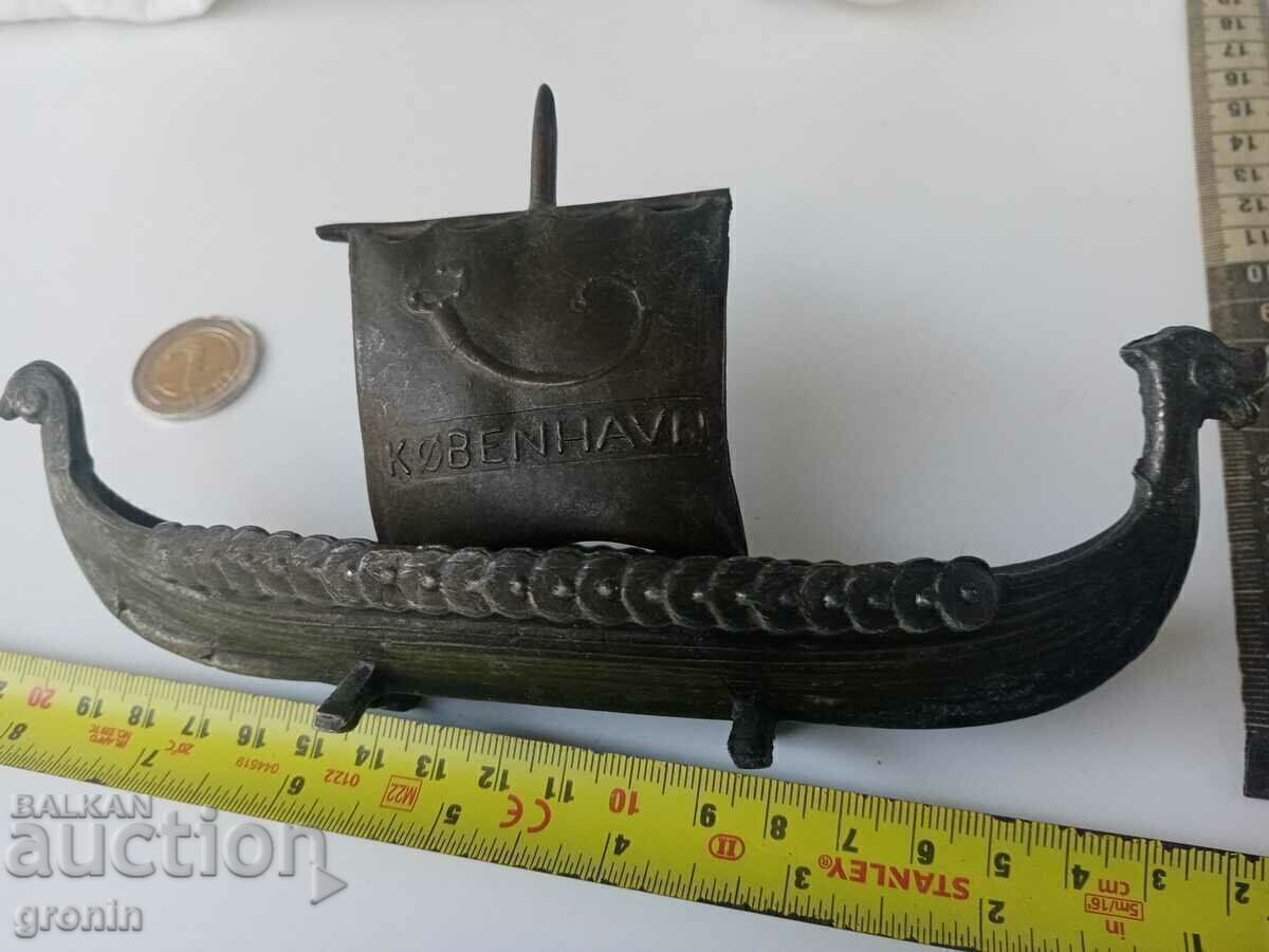 Аукцион Фигура,Викинг,кораб,Дания,Копенхаген, Рядък