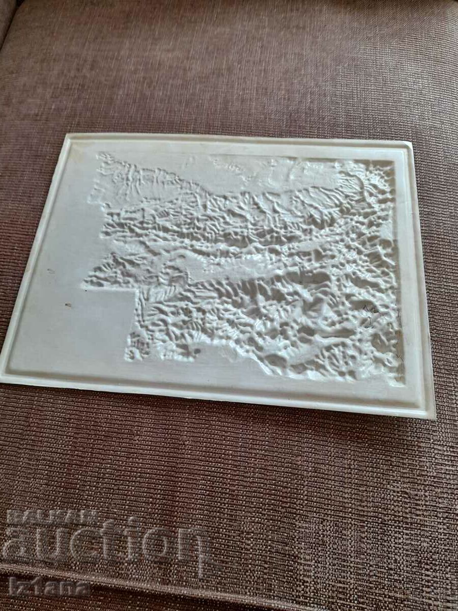 Old relief map of Bulgaria - 7 Old relief map of Bulgaria - 7