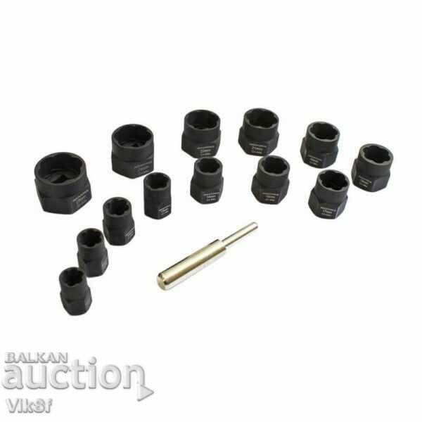 Комплект Екстрактори 14 части Hawek с цена 77.50 лв. | € 39.63 Комплект Екстрактори 14 части Hawek с цена 77.50 лв. | € 39.63