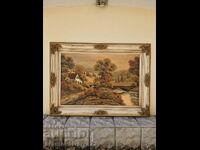 Very good antique oil on canvas painting