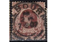 GB/Australia/Victoria-1890-QV-класическа марка,клеймо