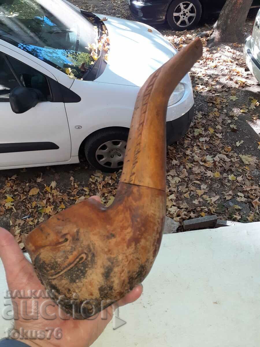 Uriașă țeavă veche din lemn - Unică - 5