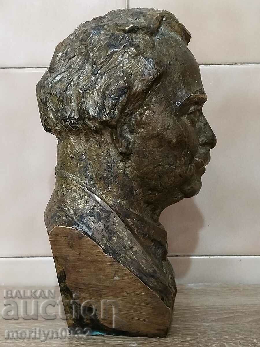 Аукцион Бронзов бюст на вожда Георги Димитров фигура статуетка Аукцион Бронзов бюст на вожда Георги Димитров фигура статуетка