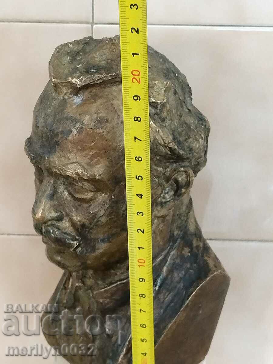 Бронзов бюст на вожда Георги Димитров фигура статуетка - 6 Бронзов бюст на вожда Георги Димитров фигура статуетка - 6