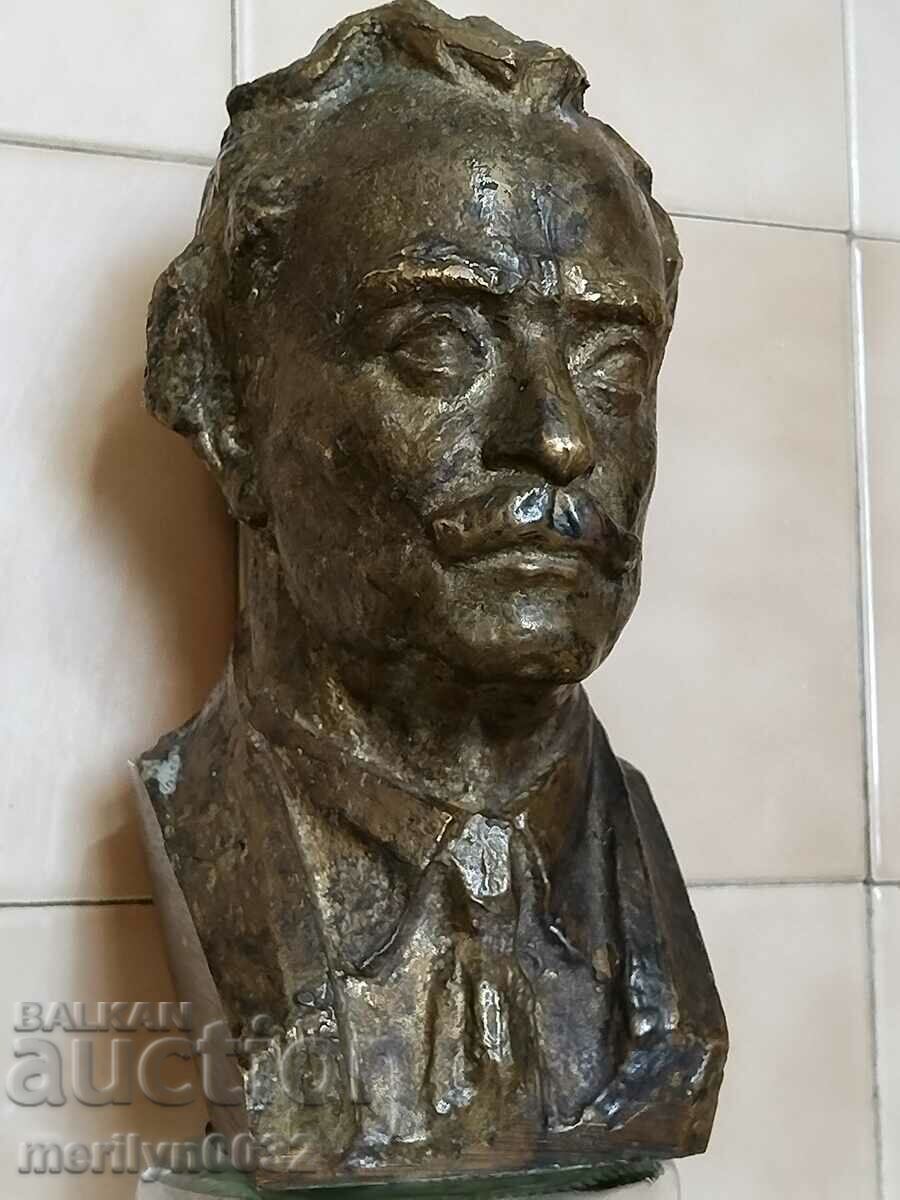 Bustul din bronz al liderului Georgi Dimitrov statueta figurină