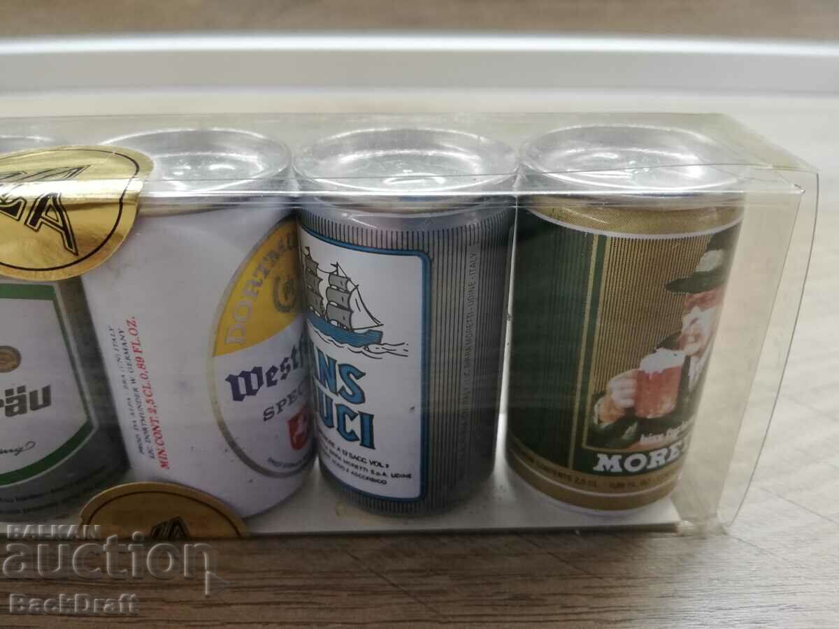 Collection of 6 Mini Full Cans, Ken Bira Moretti, Wunster - 6