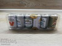 Collection of 6 Mini Full Cans, Ken Bira Moretti, Wunster