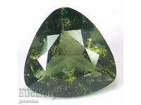 NATURAL FACETED MOLDAVITE (CZECH REPUBLIC) 1.30 ct.