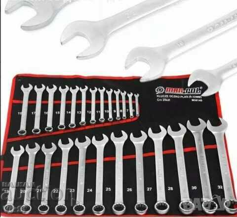 25 pcs. MAR-POL 6-32 mm straight spanners