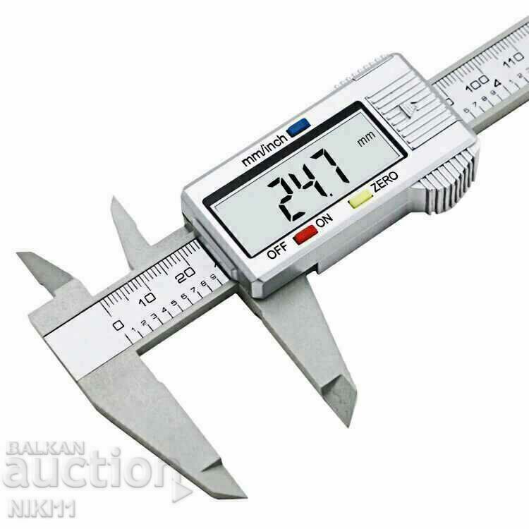 Digital electronic caliper + battery, 150 mm. / 6 in