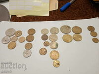 COINS OF SPAIN, GERMANY, BULGARIA - 25 pcs. - BGN 2.5