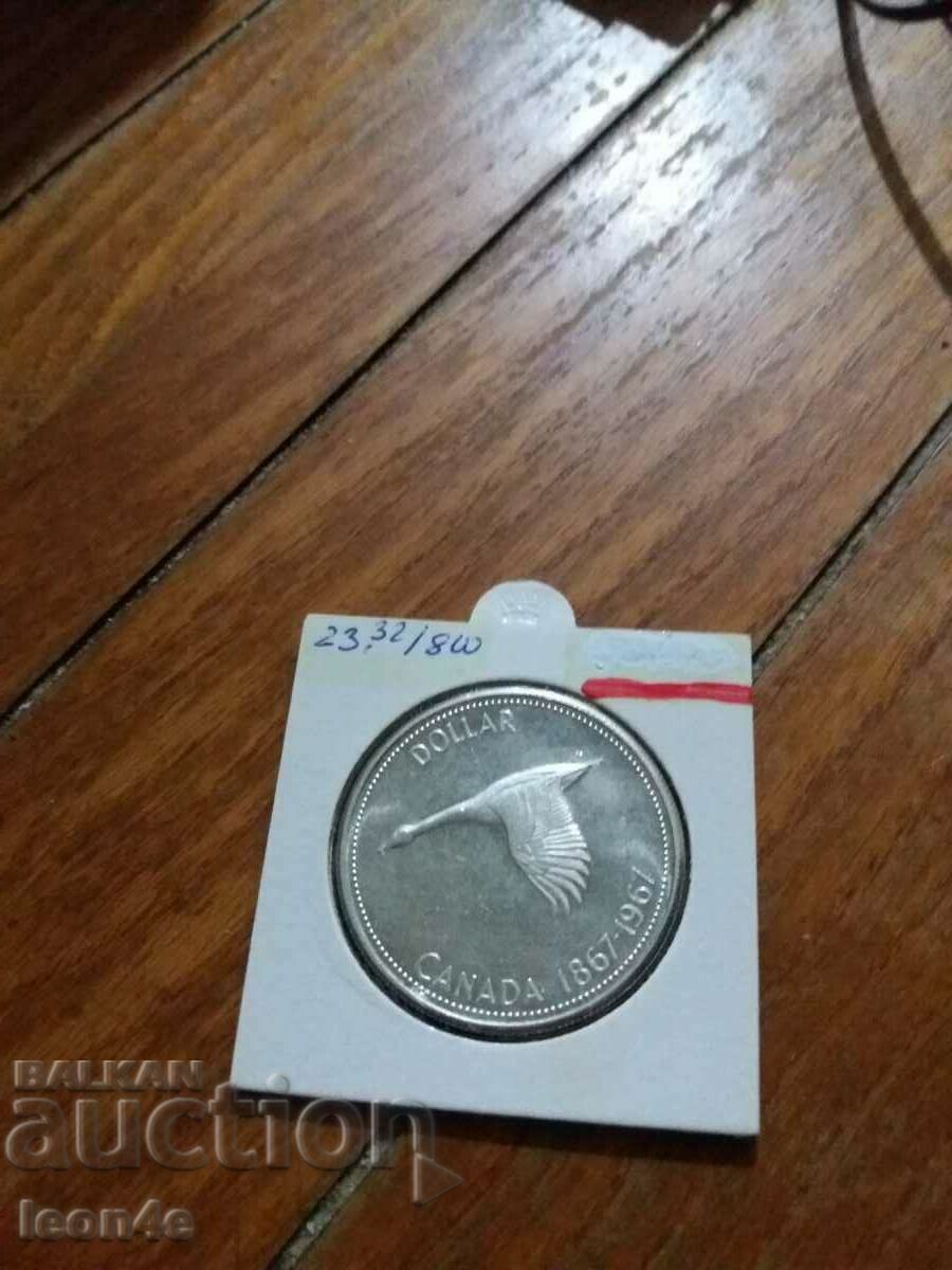 1 Dollar Canada 1967 Silver