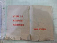 "WERRA 1" camera operating manual