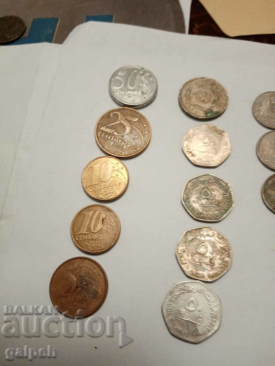 COINS BRAZIL, UAE, THAILAND BULGARIA - 25 pcs. - BGN 3 with price 3.00 BGN | € 1.53 COINS BRAZIL, UAE, THAILAND BULGARIA - 25 pcs. - BGN 3 with price 3.00 BGN | € 1.53