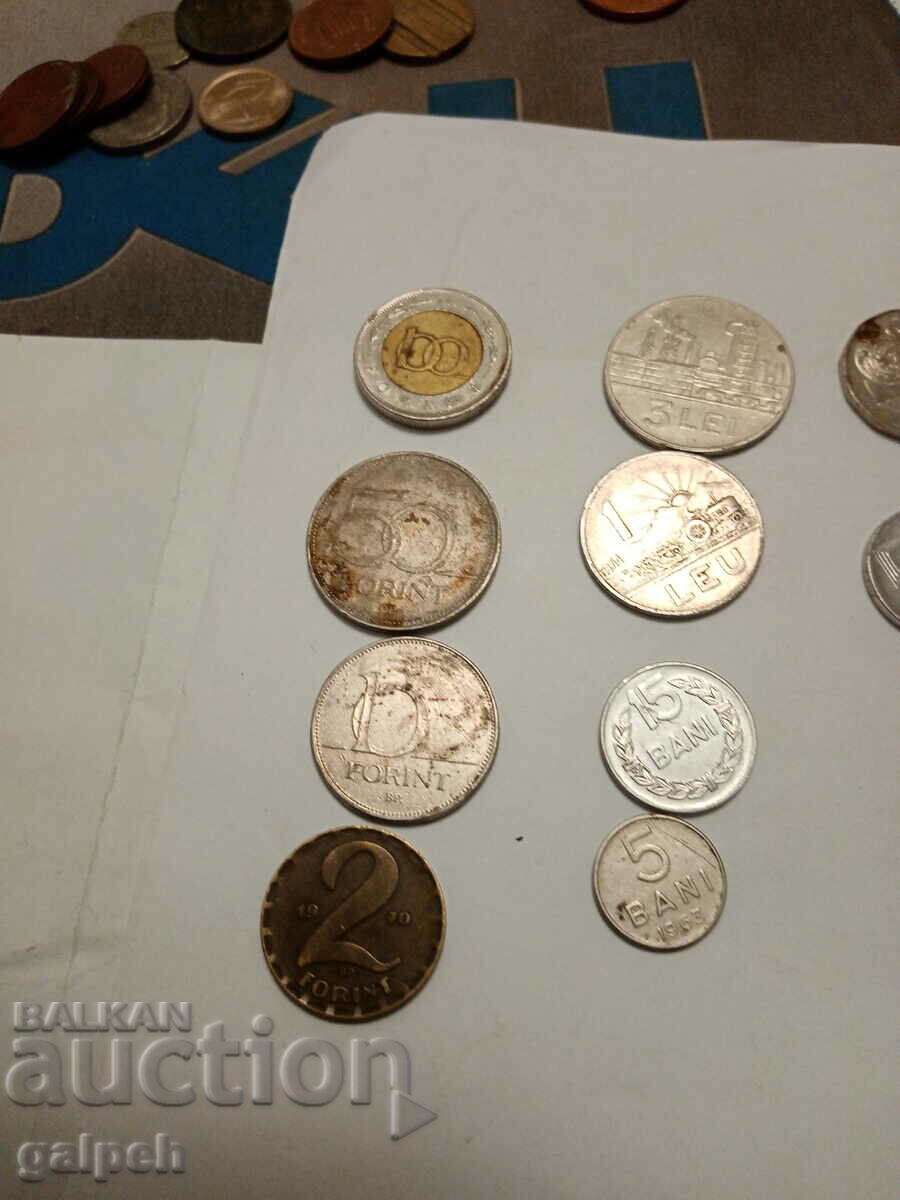 COINS HUNGARY, ROMANIA, CZECH REPUBLIC, YUGOSLAVIA, BULGARIA-25 pcs.-3 BGN with price 3.00 BGN | € 1.53 COINS HUNGARY, ROMANIA, CZECH REPUBLIC, YUGOSLAVIA, BULGARIA-25 pcs.-3 BGN with price 3.00 BGN | € 1.53