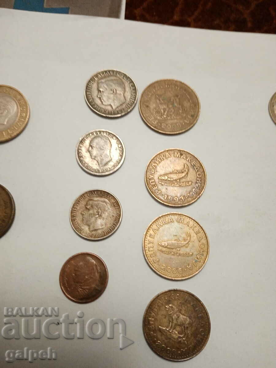 COINS ITALY, GREECE, MACEDONIA, YUGOSLY., BULGARIA-25 pcs.-3 BGN - 5 COINS ITALY, GREECE, MACEDONIA, YUGOSLY., BULGARIA-25 pcs.-3 BGN - 5