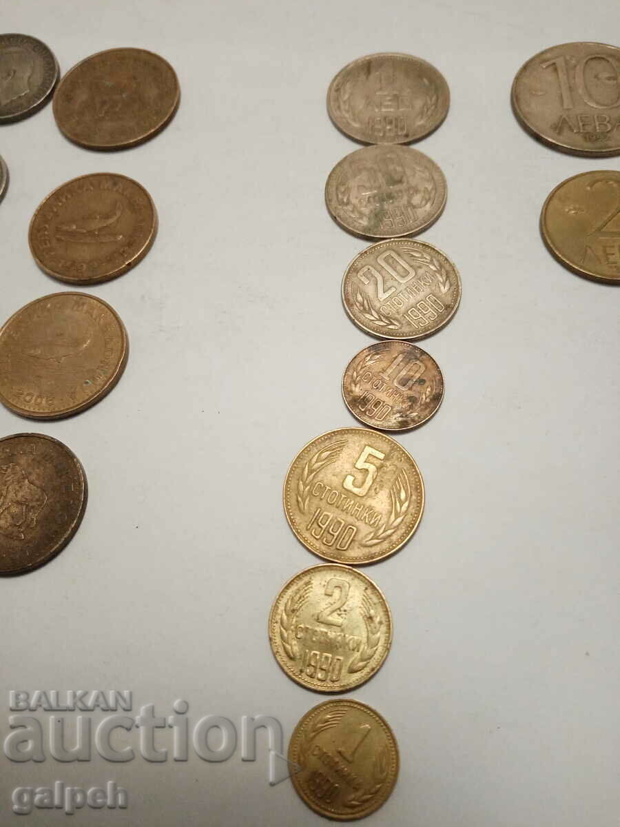 COINS ITALY, GREECE, MACEDONIA, YUGOSLY., BULGARIA-25 pcs.-3 BGN - 6 COINS ITALY, GREECE, MACEDONIA, YUGOSLY., BULGARIA-25 pcs.-3 BGN - 6