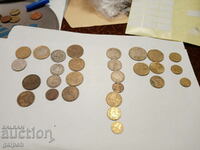 COINS ITALY, GREECE, MACEDONIA, YUGOSLY., BULGARIA-25 pcs.-3 BGN