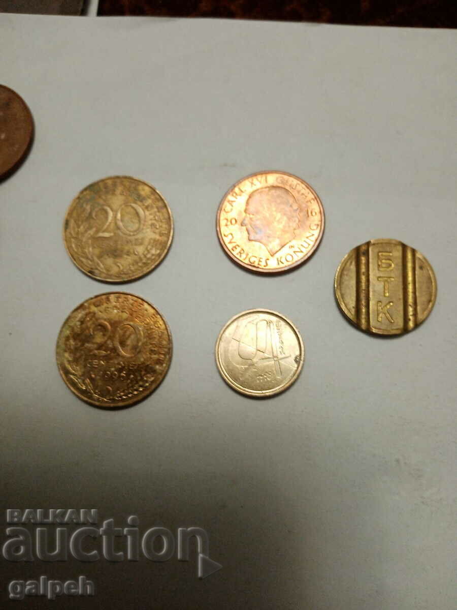 Delivery of COINS GREAT BRITAIN, FRANCE, SWEDEN, BULGARIA-25 pcs.-3 BGN Delivery of COINS GREAT BRITAIN, FRANCE, SWEDEN, BULGARIA-25 pcs.-3 BGN