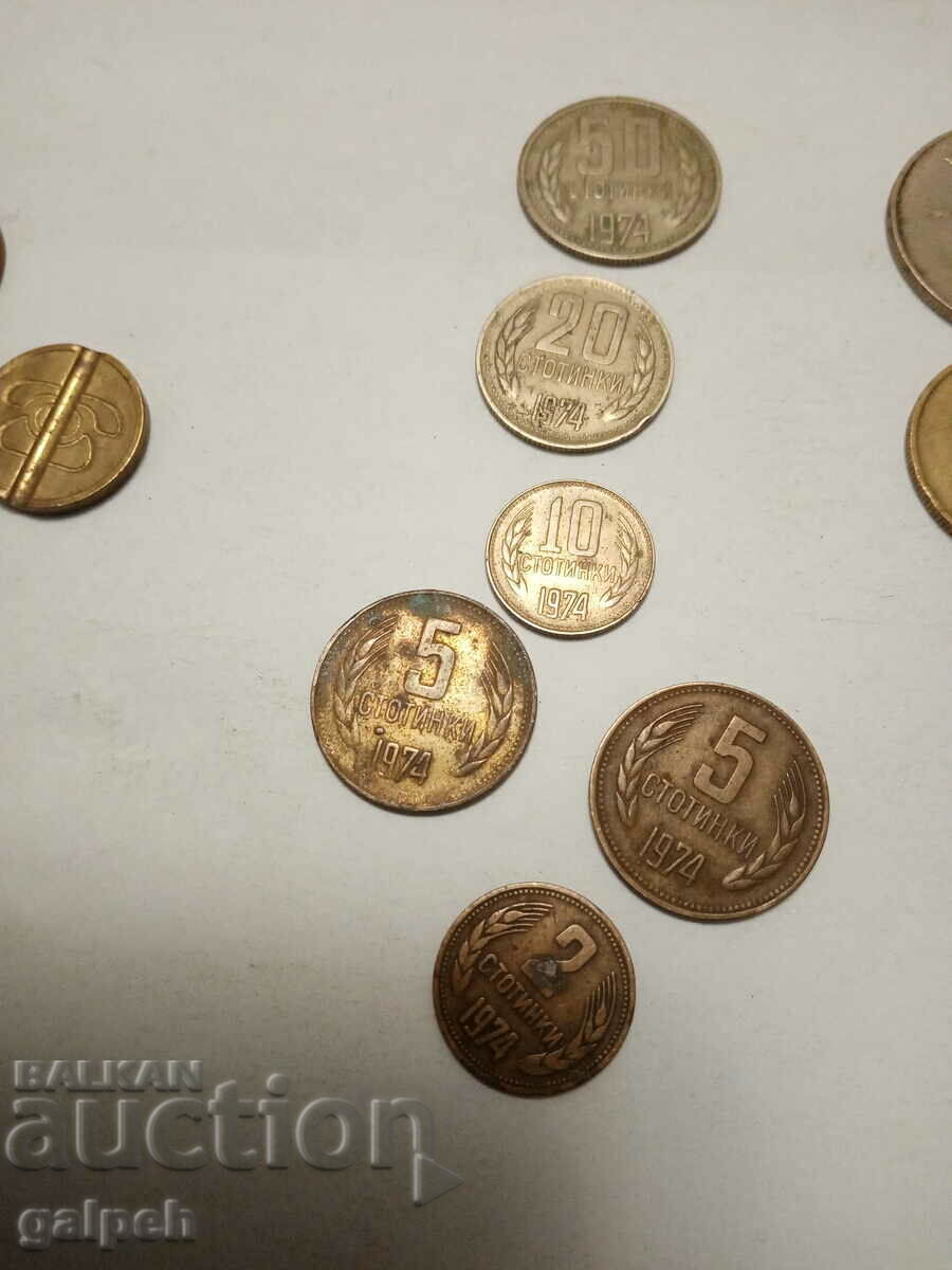 COINS GREAT BRITAIN, FRANCE, SWEDEN, BULGARIA-25 pcs.-3 BGN - 6 COINS GREAT BRITAIN, FRANCE, SWEDEN, BULGARIA-25 pcs.-3 BGN - 6