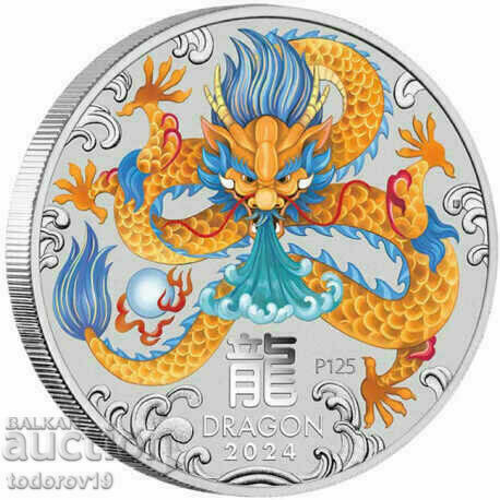 1 oz Silver Lunar Year of the Dragon 2024