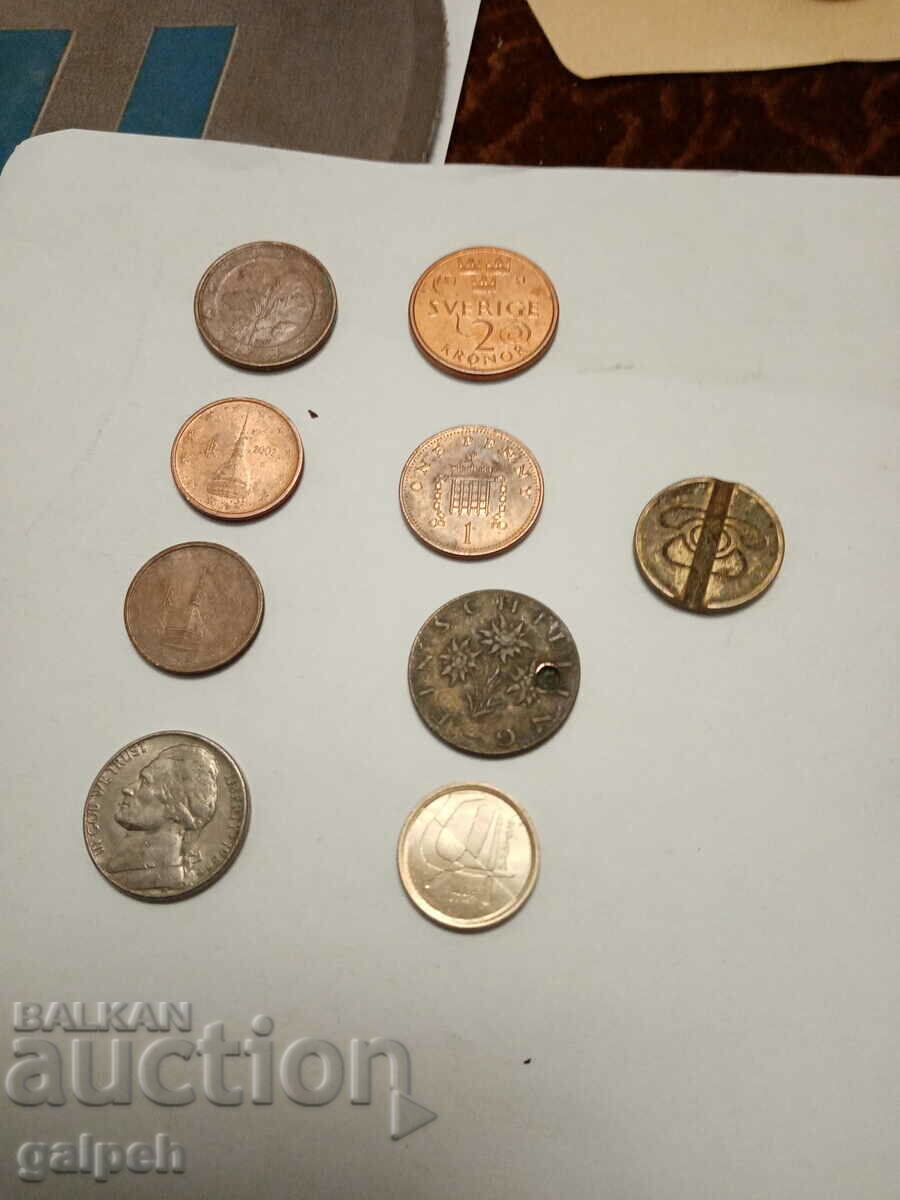 Auction COINS EURO CENTS, USA, BULGARIA-25 pcs.-3 BGN Auction COINS EURO CENTS, USA, BULGARIA-25 pcs.-3 BGN