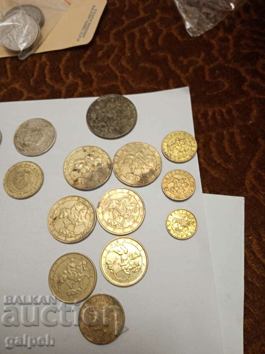 COINS EURO CENTS, USA, BULGARIA-25 pcs.-3 BGN - 7 COINS EURO CENTS, USA, BULGARIA-25 pcs.-3 BGN - 7
