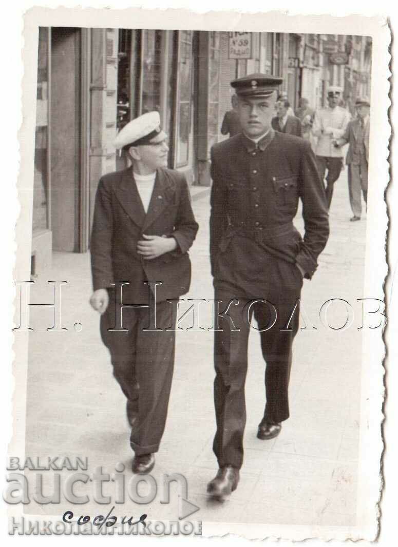 SMALL OLD PHOTO OF SOFIA TWO STUDENTS PHOTO GEORGIEV D142 SMALL OLD PHOTO OF SOFIA TWO STUDENTS PHOTO GEORGIEV D142