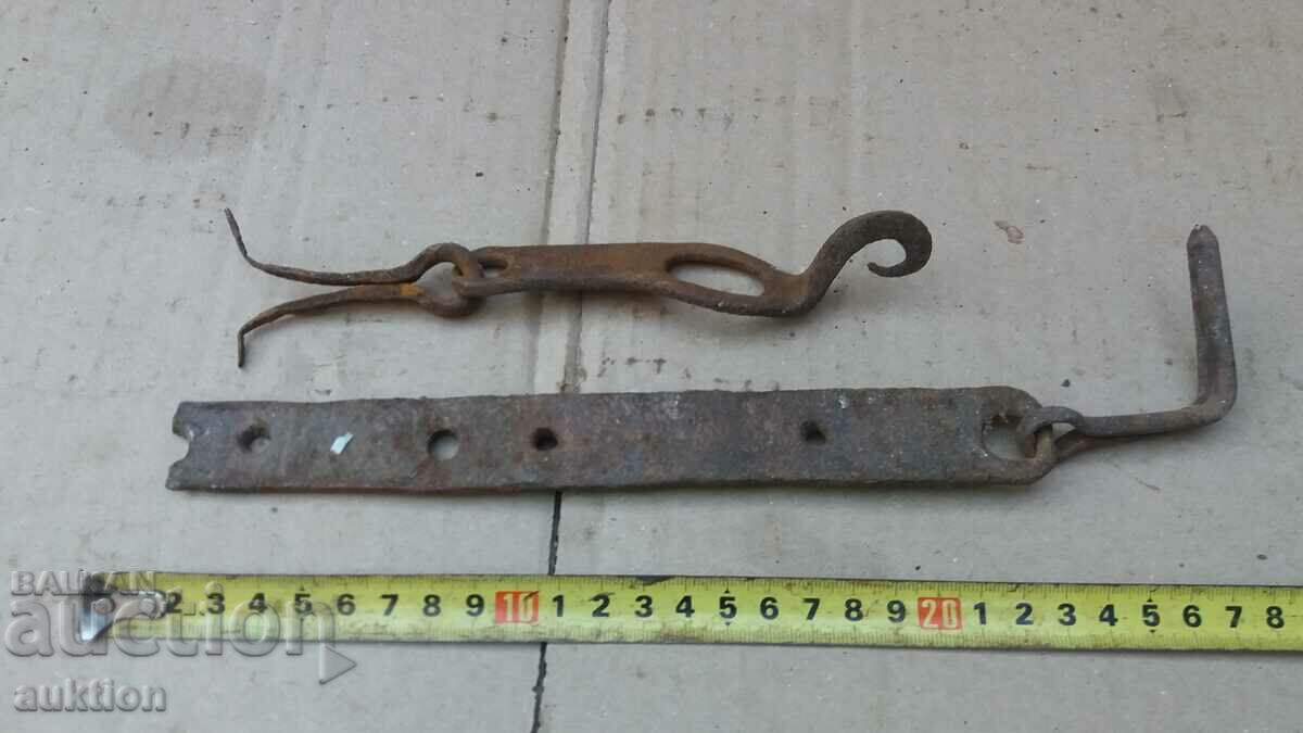 OLD WROUGHT LOCK FOR CABINET, CHEST