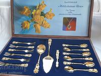 Antiko Germany gilded flatware set