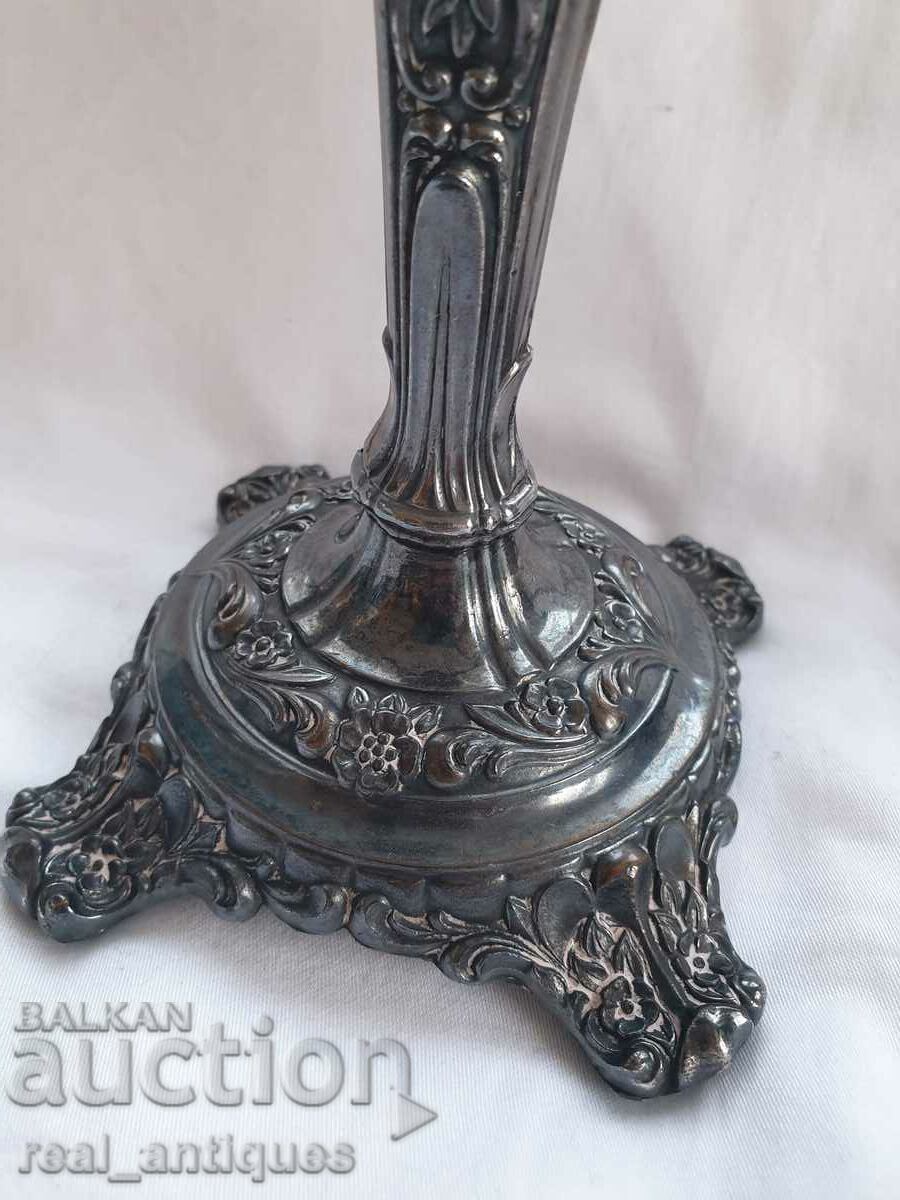 Аукцион Комплект посребрени свещници Аукцион Комплект посребрени свещници