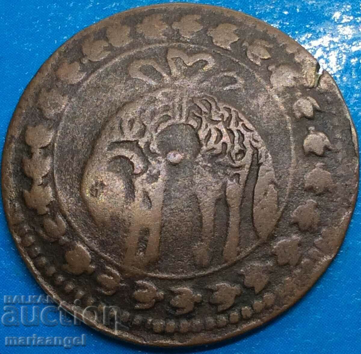 Naples Tornesi 1680 Ιταλία Charles II Ισπανικός 3,80g χαλκός