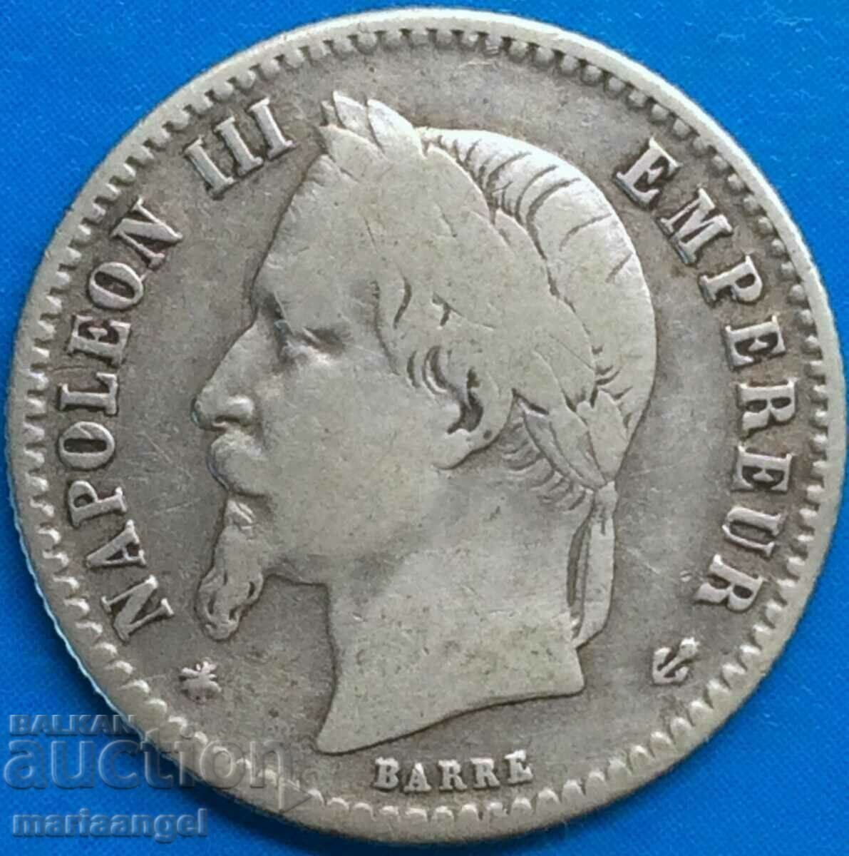 France 1867 50 cent centime Napoleon III A-Paris