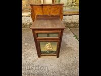 Antique German Cabinet Hand Painted Autograph