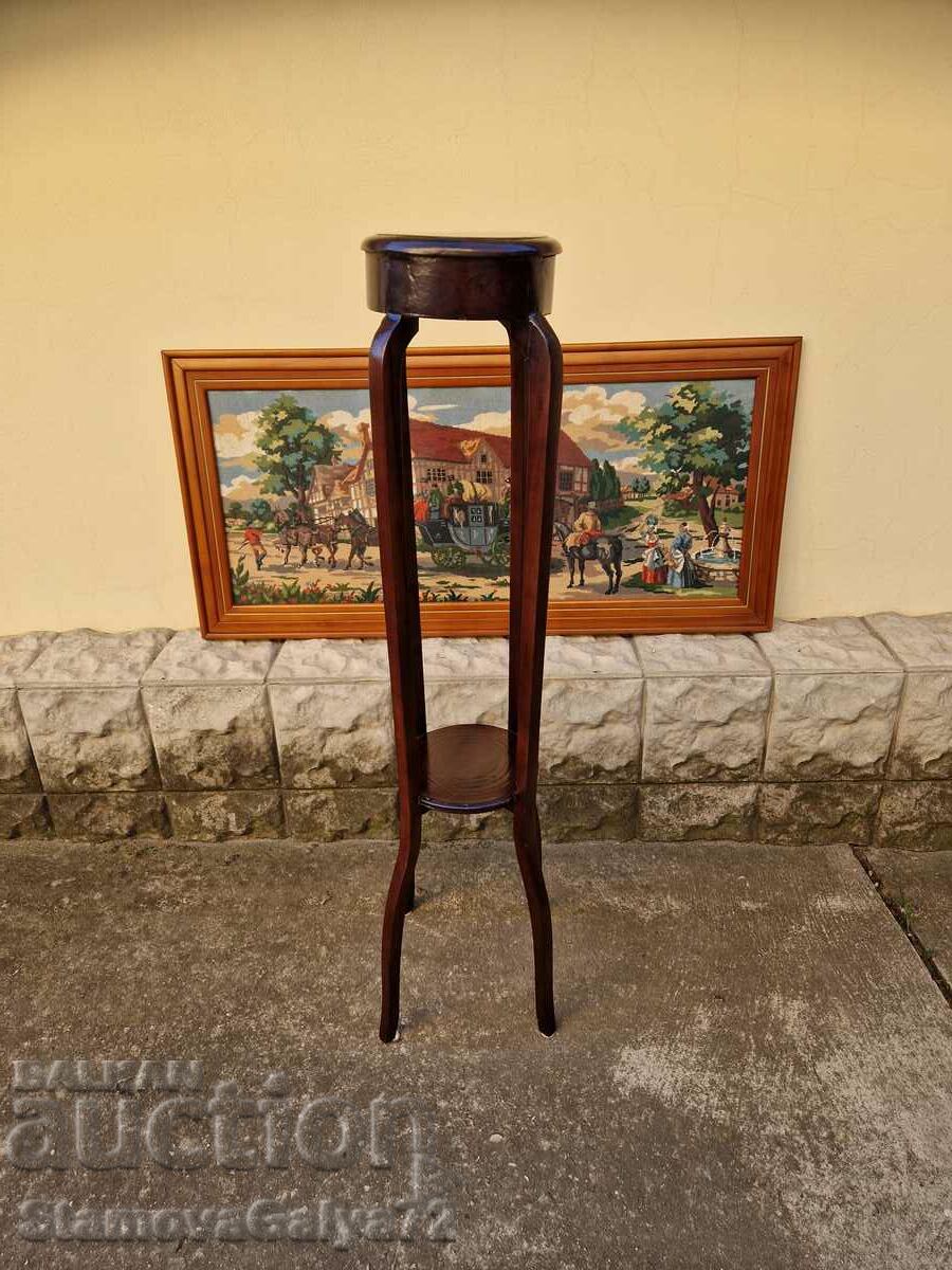 Wonderful antique flower stand tall table