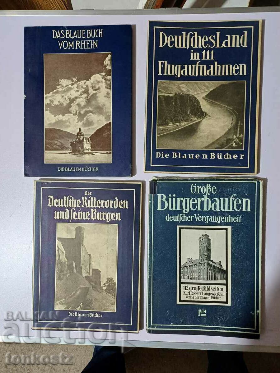 4 τεμ. γερμανικά βιβλία 1920 40ετ