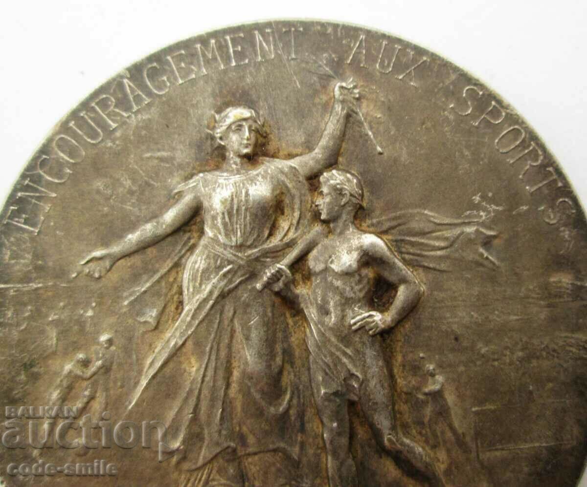 Auction Old sports art plaque of the sculptor Felix Rasumny 1869-1940 Auction Old sports art plaque of the sculptor Felix Rasumny 1869-1940