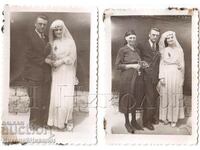 1947 LOT 2x SMALL OLD PHOTOS SUHINDOL WEDDING D160