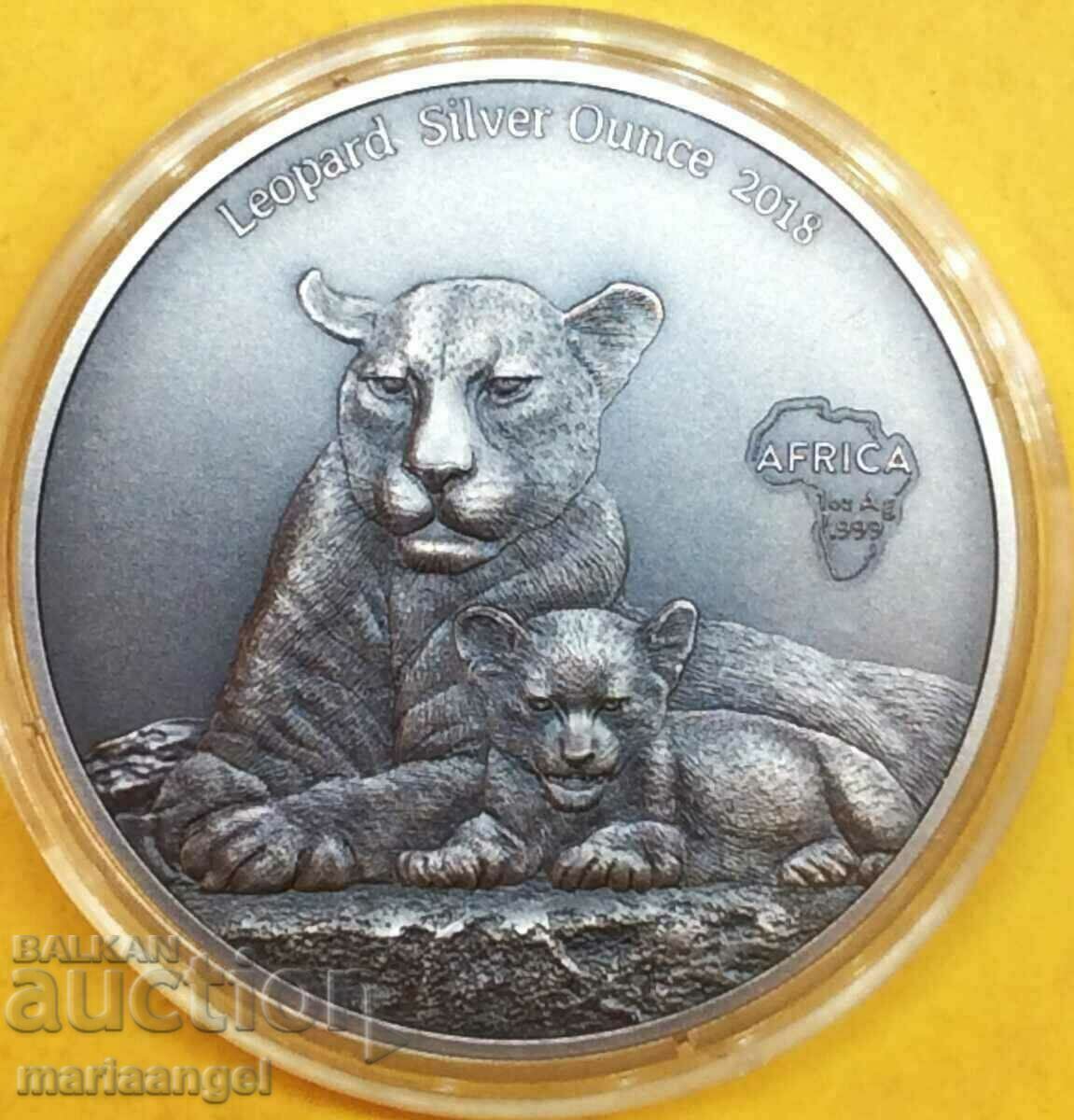 1000 Franci 2018 Camerun 1 Oz Certificat UNC PROOF